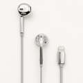 Chromm Wired Earphones — Metallic Silver