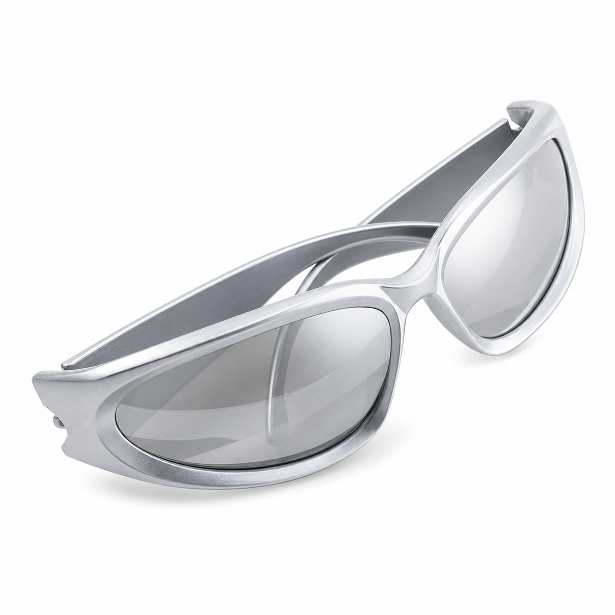 Chromm Lens Sunglasses — Silver Frame